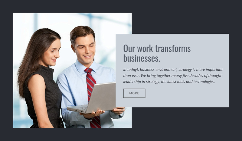 Transform your business Squarespace Template Alternative