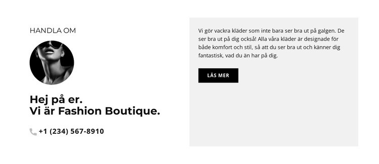 Bara trendigt HTML-mall