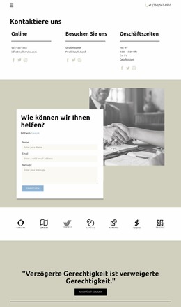 Wir Bemühen Uns Um Erreichbarkeit – Premium-Joomla-Template