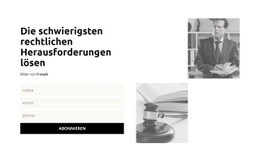 Responsive Webvorlage Für Einwanderungsgesetz