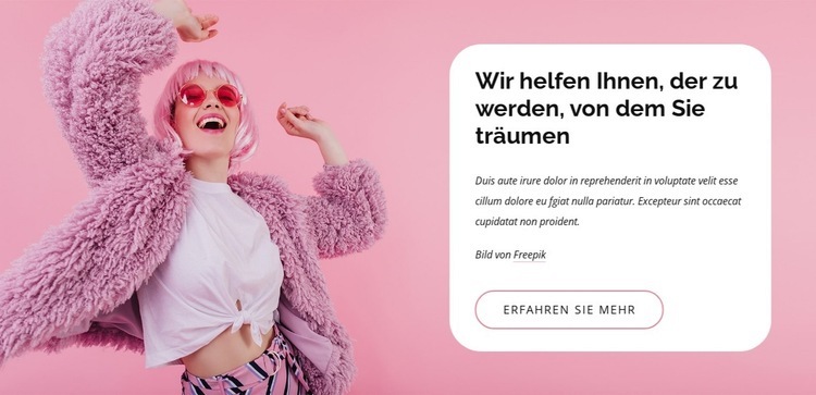 Stil-, Beauty- und Imageberatung Website-Modell