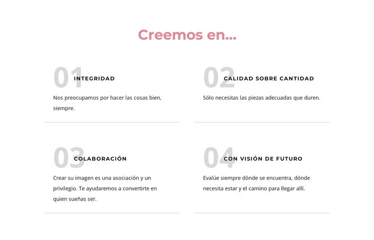 Creemos en Creador de sitios web HTML