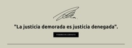 Justicia Retrasada Es Justicia Denegada - Diseño Creativo De Sitios Multipropósito