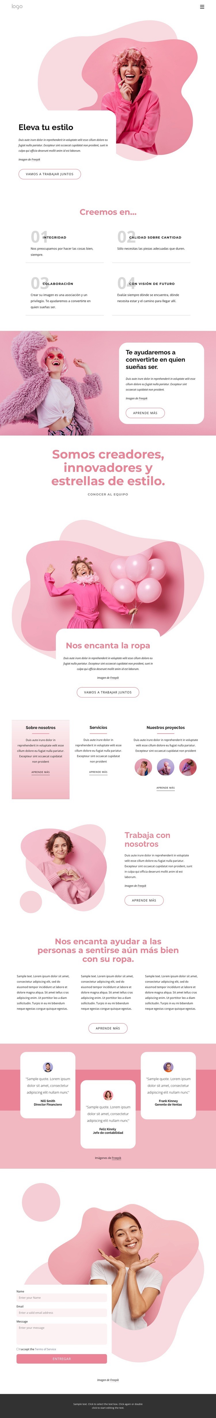 Eleva tu estilo Diseño de páginas web