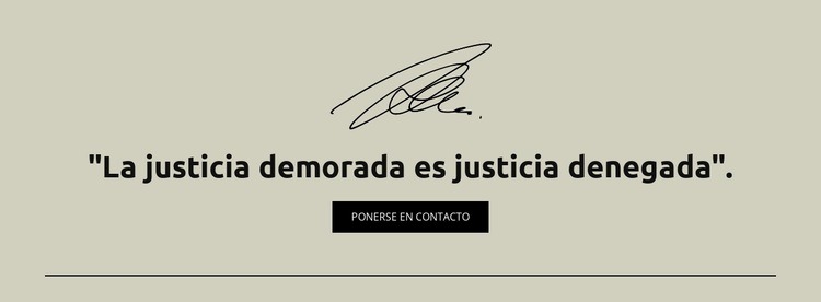 Justicia retrasada es justicia denegada Diseño de páginas web