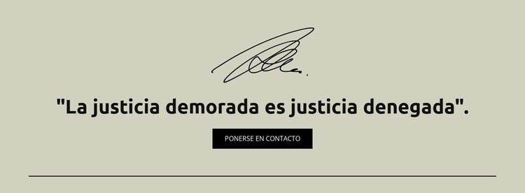 Justicia retrasada es justicia denegada Plantilla CSS