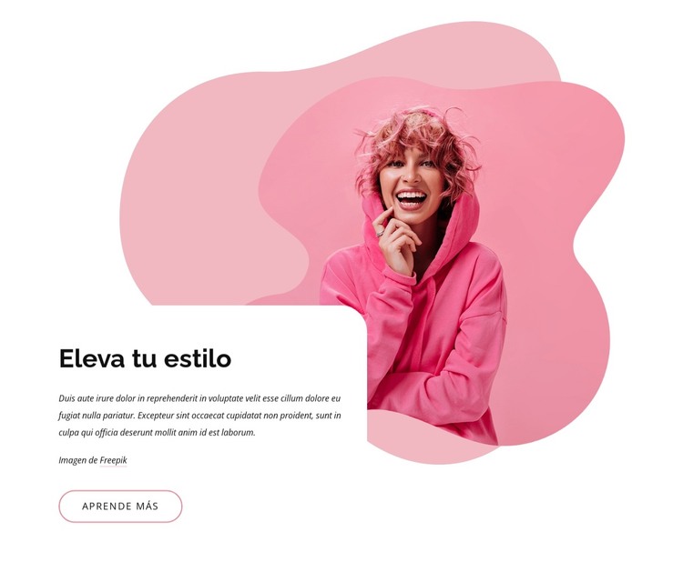 Eleva tu estilo de moda Plantilla HTML