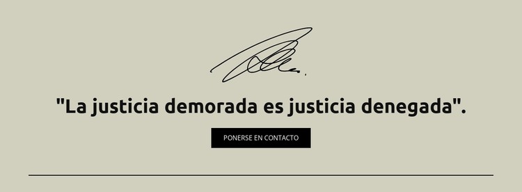 Justicia retrasada es justicia denegada Plantilla HTML