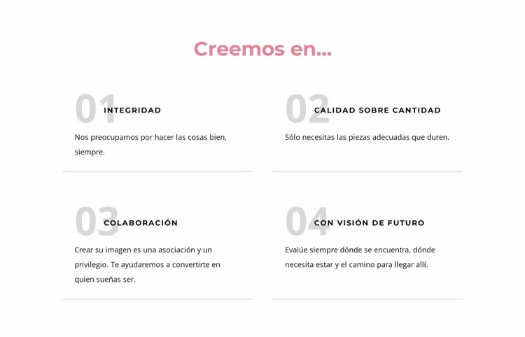 Creemos en Plantilla HTML5