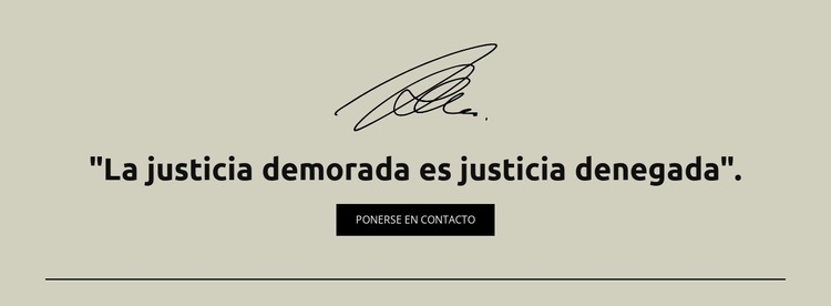 Justicia retrasada es justicia denegada Plantilla de una página