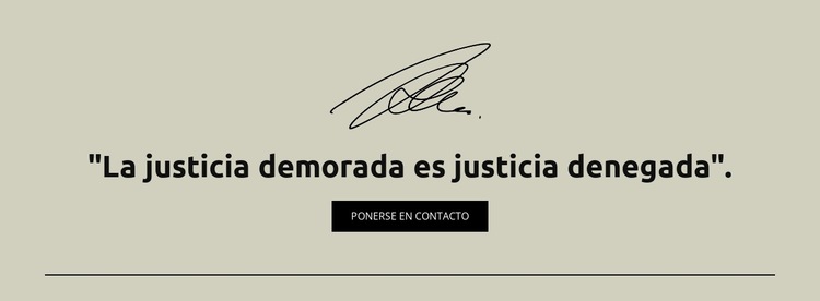 Justicia retrasada es justicia denegada Plantilla de sitio web