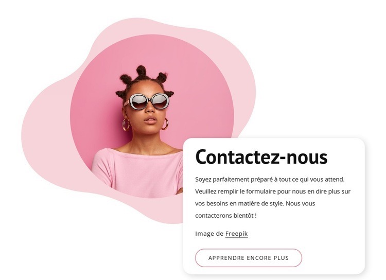 Salon de beauté contactez-nous bloquer Conception de site Web