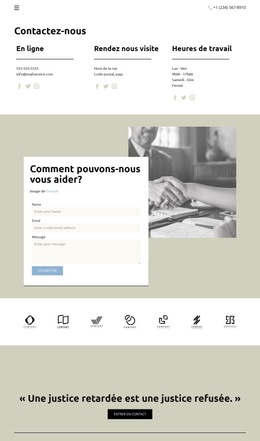 Nous Nous Efforçons D'Être Accessibles - Modèle De Page Web