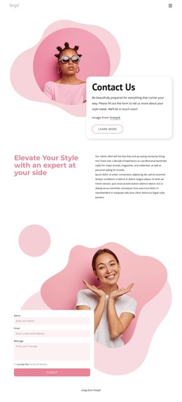 Find Your Forever Stylist - Basic HTML Template