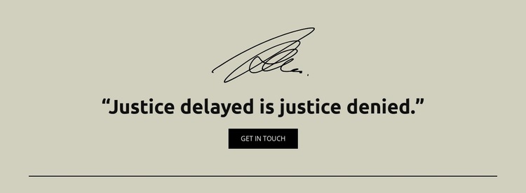 Justice delayed is justice denied HTML5 Template