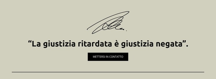 La giustizia ritardata è giustizia negata Modello HTML