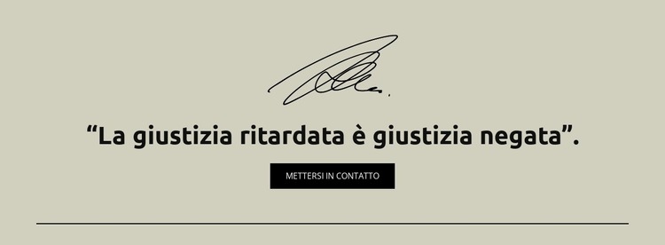 La giustizia ritardata è giustizia negata Modello HTML5