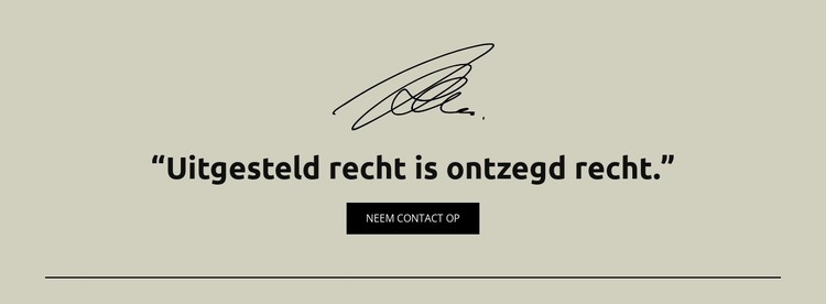 Uitgestelde gerechtigheid is gerechtigheid ontzegd HTML-sjabloon