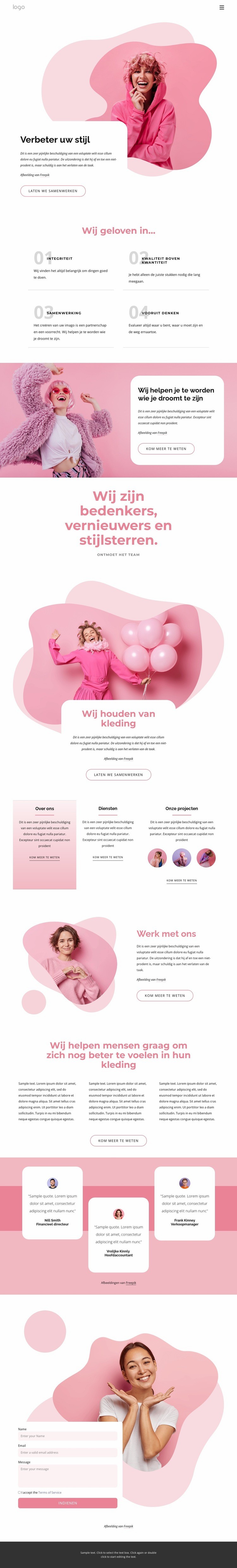 Verbeter uw stijl HTML5-sjabloon