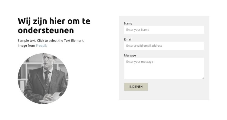 Responsief en betaalbaar Website mockup