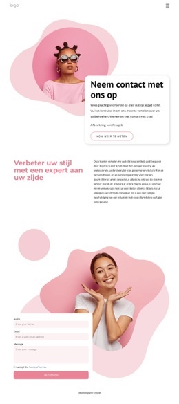 Vind Jouw Eeuwige Stylist - Gratis Website-Ontwerp