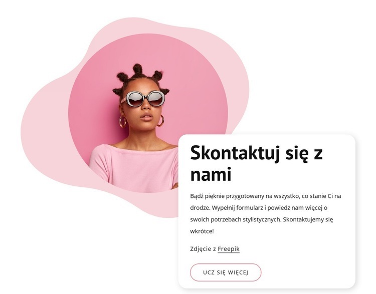 Salon kosmetyczny skontaktuj się z nami blok Szablony do tworzenia witryn internetowych