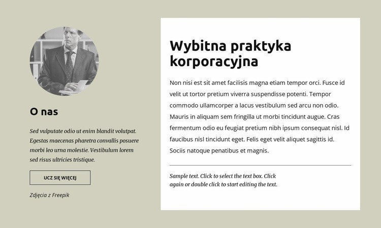 Partnerstwa zagraniczne Makieta strony internetowej