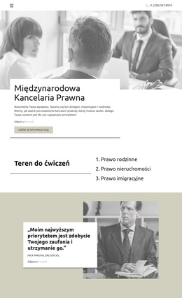 Międzynarodowa Kancelaria Prawna - Najlepszy Motyw WordPress