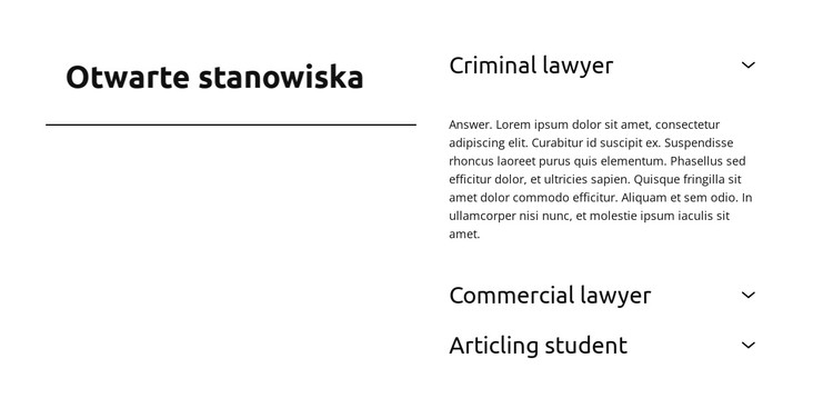 Prawnik handlowy Szablon CSS