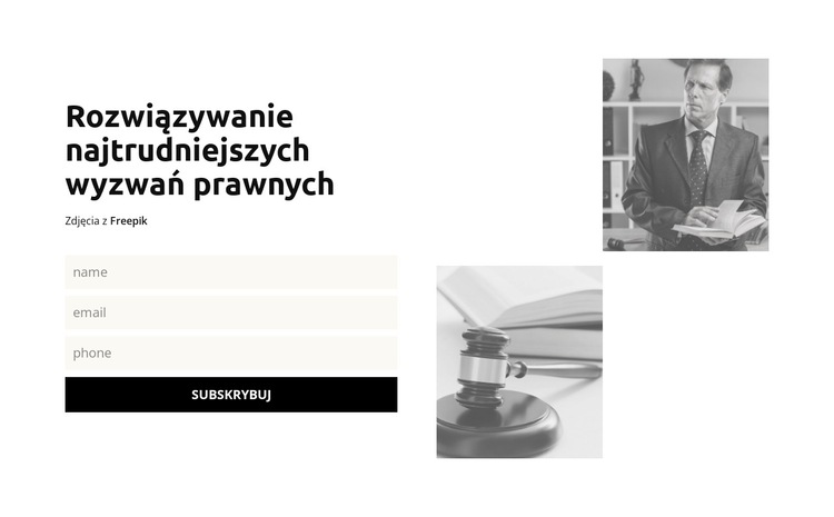 Prawo imigracyjne Szablon witryny sieci Web