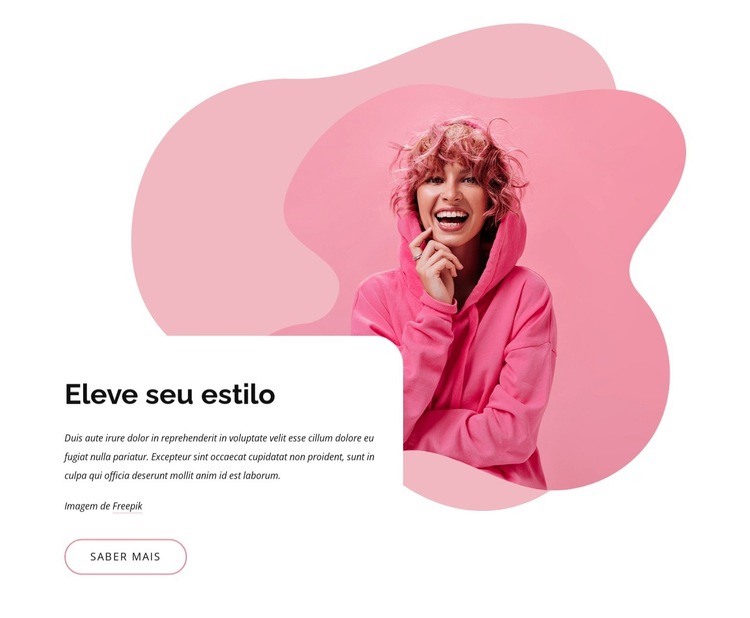 Eleve seu estilo de moda Design do site