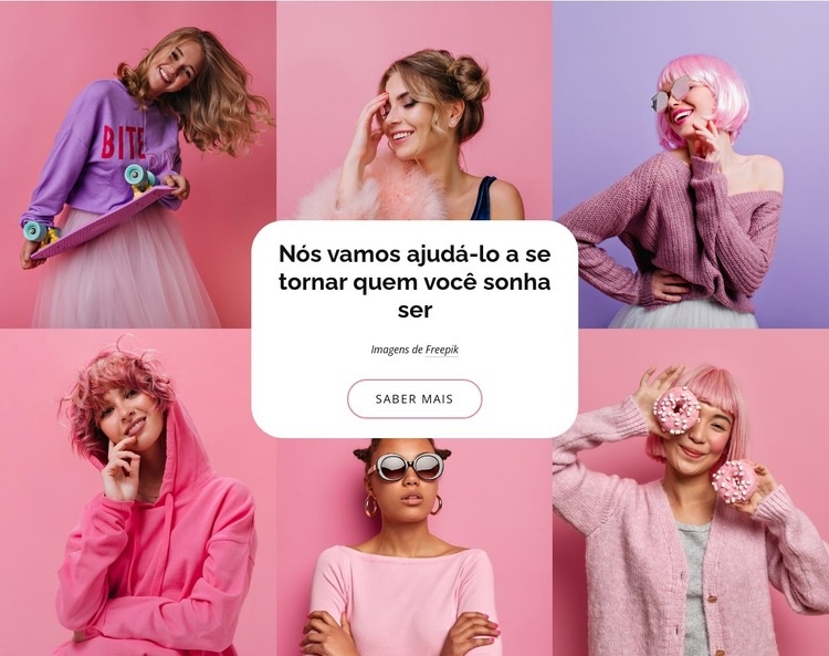 Portfólio de estilo de moda Landing Page