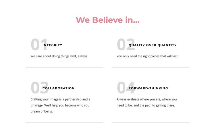 We belive in Squarespace Template Alternative