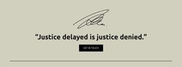 Justice Delayed Is Justice Denied Static Site Generator