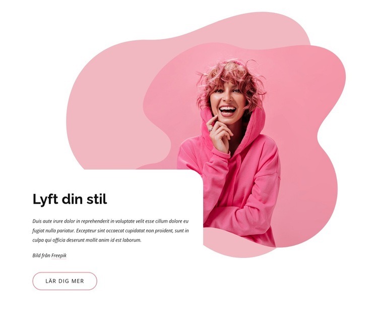 Lyft din modestil CSS -mall