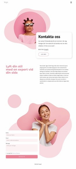 Hitta Din Evighetsstylist Gratis Webbplatsmallar