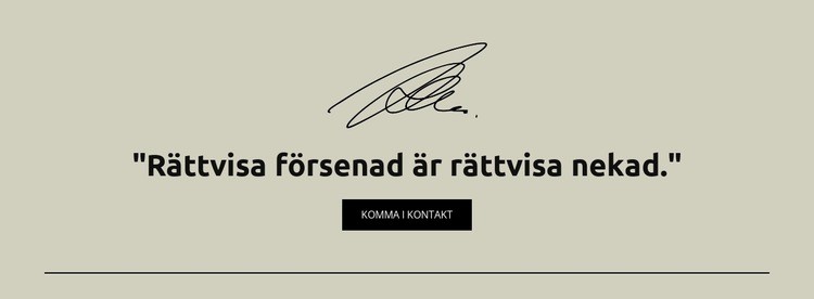 Rättvisa försenad är rättvisa nekad HTML-mall