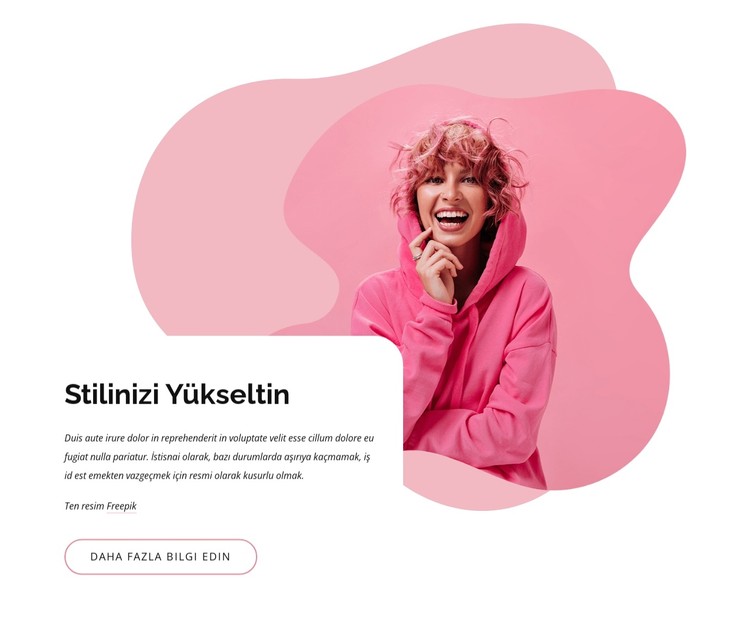 Moda stilinizi yükseltin CSS Şablonu