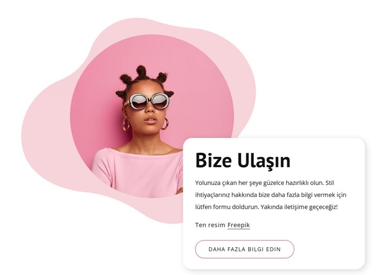 Güzellik salonu bize ulaşın blok HTML Şablonu