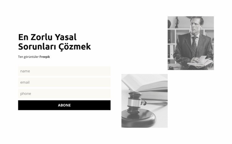 Göçmen kanunu Web Sitesi Mockup'ı