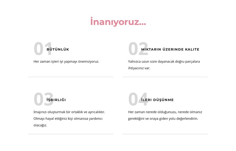 biz inanıyoruz WordPress Teması