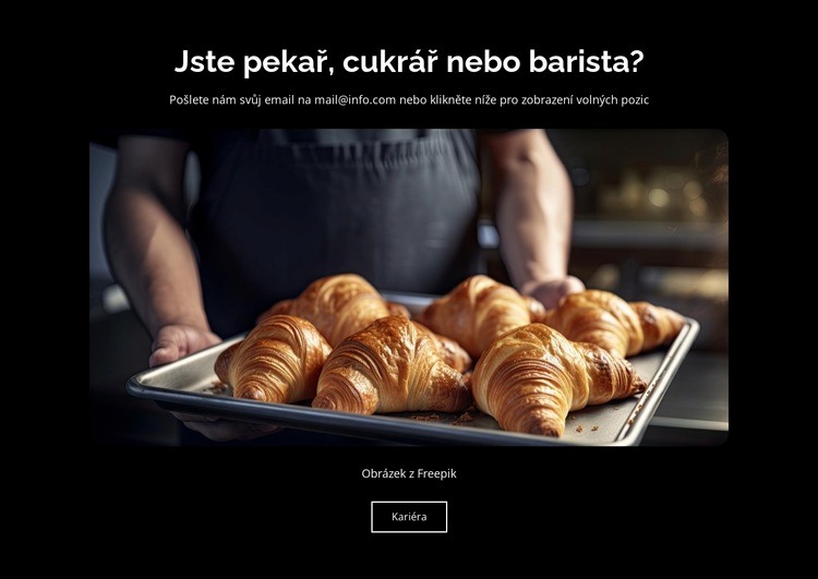 Pekařství a pečivo Šablona HTML