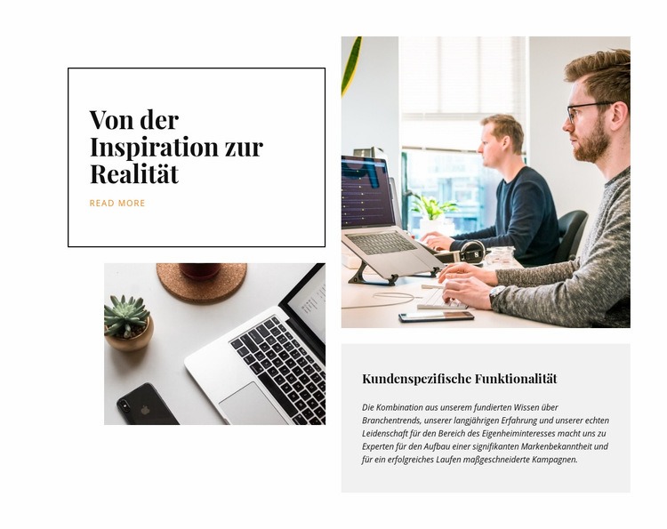 Wir formen Marken Website Builder-Vorlagen