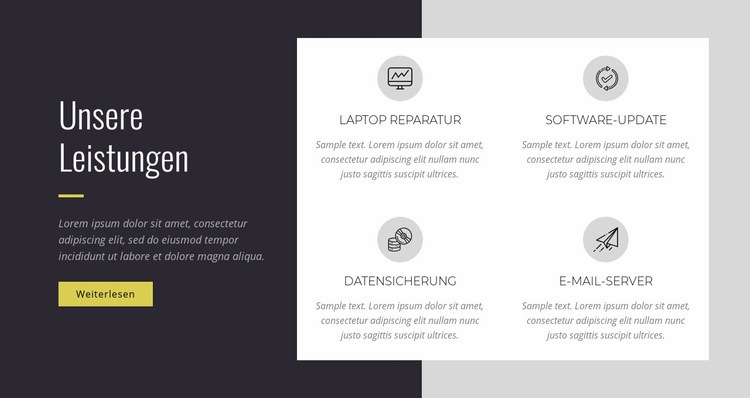 Innovationsunternehmertum Website-Modell