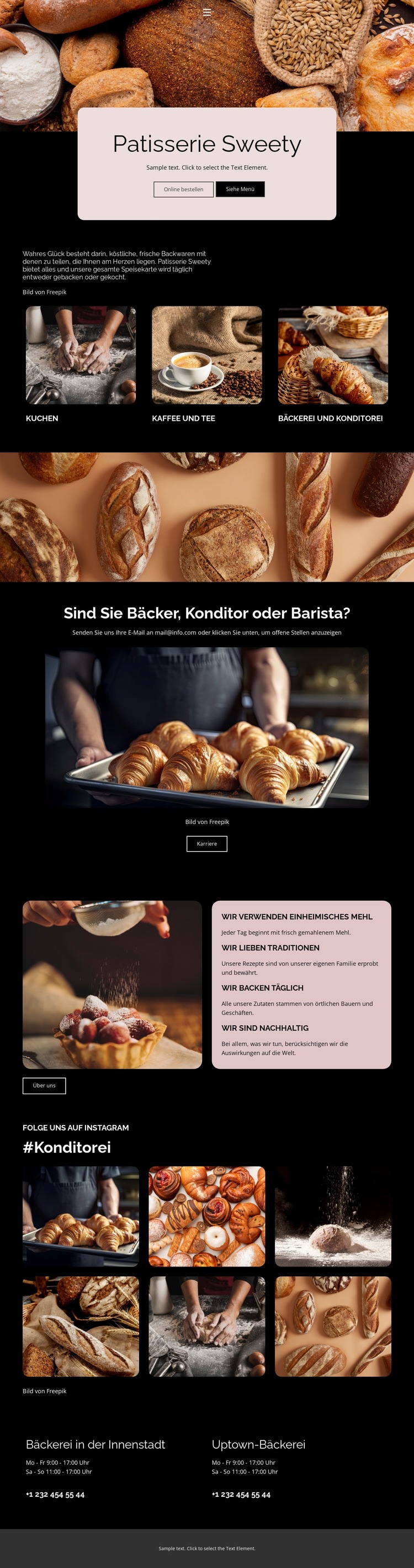 Wir lieben Traditionen Website-Vorlage