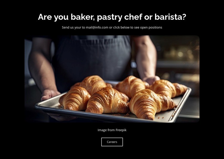 Bakery & Pastries Elementor Template Alternative
