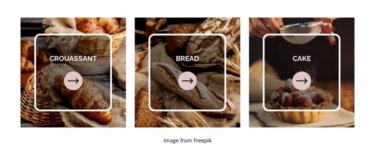 We bake daily Html Code Example