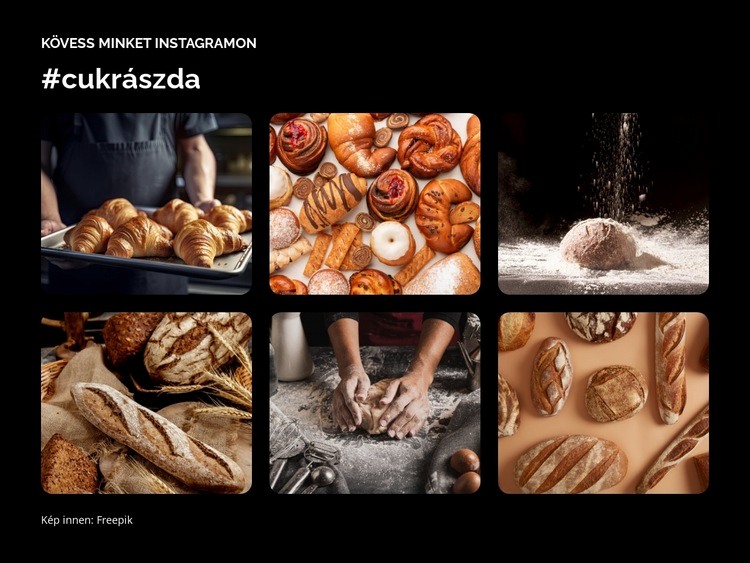 Belvárosi pékség Weboldal tervezés
