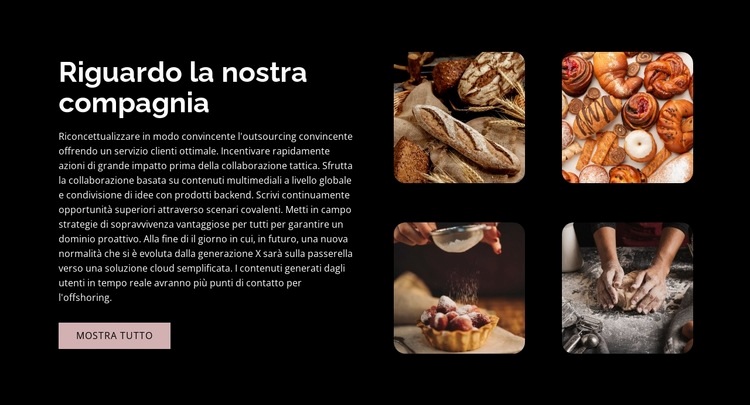 Pasticceria Dolcezza Costruttore di siti web HTML