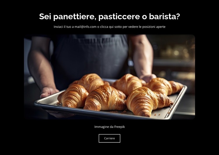 Panetteria e pasticceria Modello CSS